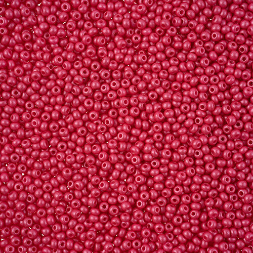 Preciosa 10/0 Rocaille Seed Beads - SB10-22011 - Chalk Fuchsia - PermaLux - 22gm Vial