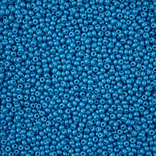 Preciosa 10/0 Rocaille Seed Beads - SB10-22019 - Chalk Dark Turquoise - PermaLux - 22gm Vial