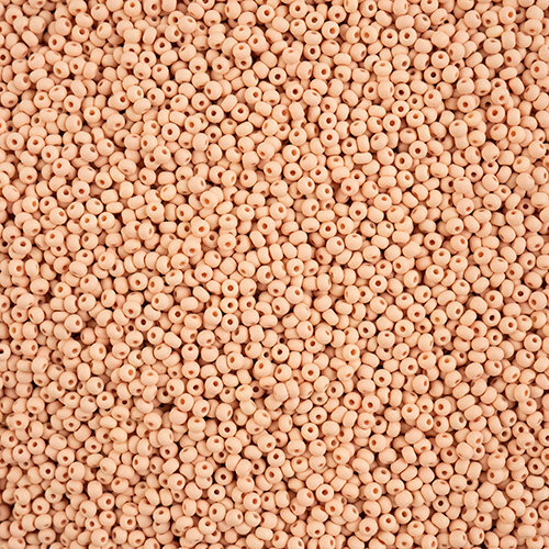 Preciosa 10/0 Rocaille Seed Beads - SB10-22M05 - Matte Chalk Apricot - PermaLux - 22gm Vial