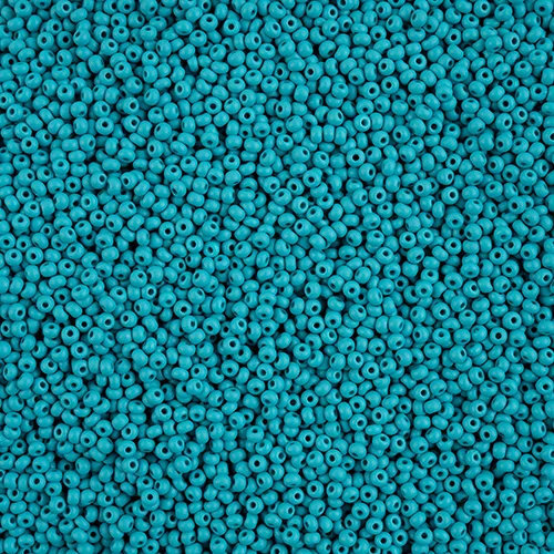 Preciosa 10/0 Rocaille Seed Beads - SB10-22M18 - Matte Chalk Teal - PermaLux - 22gm Vial