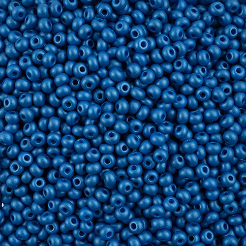 Preciosa 6/0 Rocaille Seed Beads - SB6-22021 - Chalk Blue - PermaLux - 24gm Vial