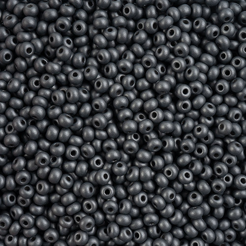 Preciosa 6/0 Rocaille Seed Beads - SB6-22022 - Chalk Grey - PermaLux - 24gm Vial