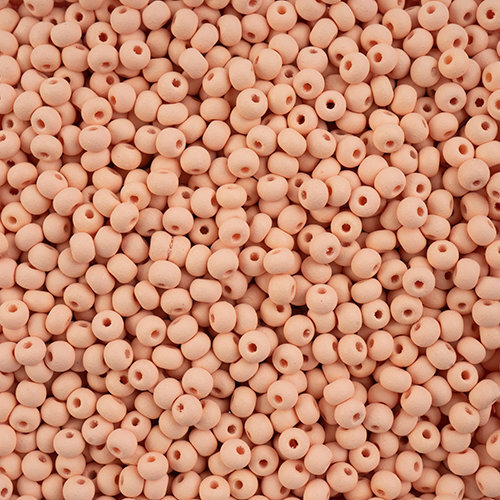 Preciosa 6/0 Rocaille Seed Beads - SB6-22M05 - Matte Chalk Apricot - PermaLux - 24gm Vial
