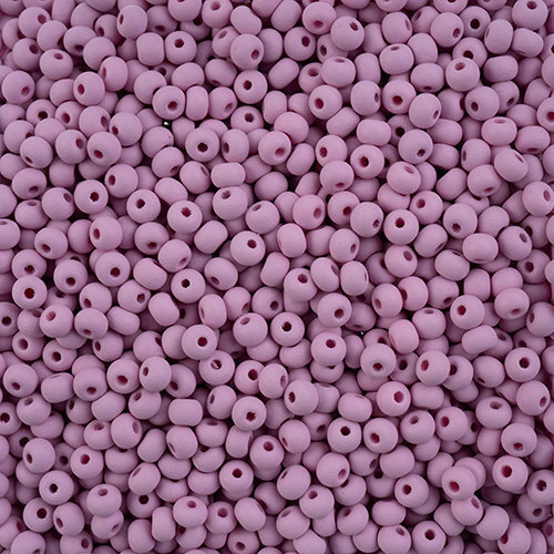 Preciosa 6/0 Rocaille Seed Beads - SB6-22M12 - Matte Chalk Violet - PermaLux - 24gm Vial