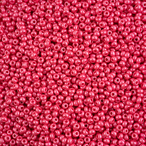 Preciosa 8/0 Rocaille Seed Beads - SB8-22011 - Chalk Fuchsia - PermaLux - 22gm Vial