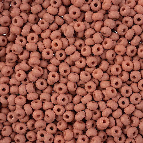Preciosa 8/0 Rocaille Seed Beads - SB8-22M06 - Matte Chalk Light Brown - PermaLux - 22gm Vial