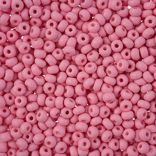Preciosa 8/0 Rocaille Seed Beads - SB8-22M10 - Matte Chalk Light Pink - PermaLux - 22gm Vial