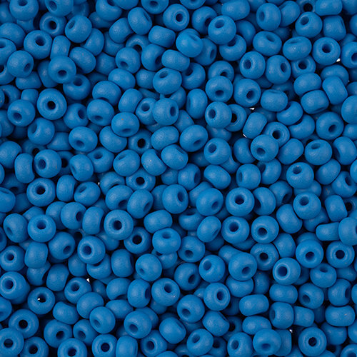 Preciosa 8/0 Rocaille Seed Beads - SB8-22M20 - Matte Chalk Light Blue - PermaLux - 22gm Vial