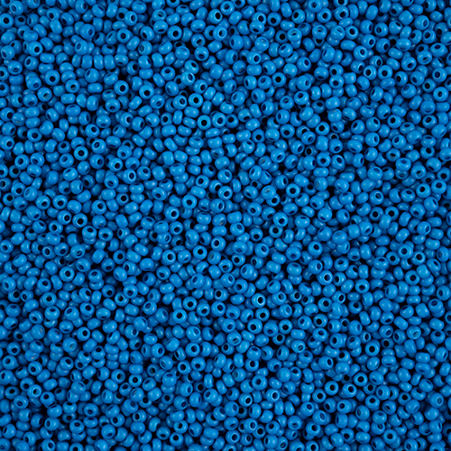 Preciosa 10/0 Rocaille Seed Beads - SB10-16A38M - Matte Blue - Terra Intensive - 22gm Vial