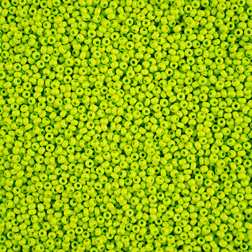 Preciosa 10/0 Rocaille Seed Beads - SB10-16A54M - Matte Light Green - Terra Intensive - 22gm Vial