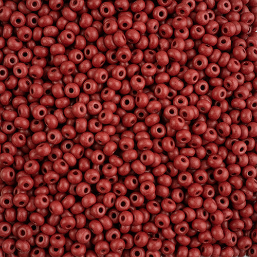 Preciosa 6/0 Rocaille Seed Beads - SB6-16A18M - Matte Brown - Terra Intensive - 22gm Vial