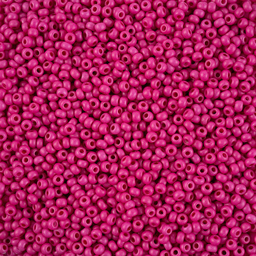 Preciosa 8/0 Rocaille Seed Beads - SB8-16A26M - Matte Pink - Terra Intensive - 22gm Vial