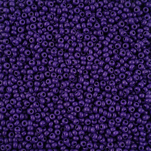 Preciosa 8/0 Rocaille Seed Beads - SB8-16A28M - Matte Purple - Terra Intensive - 22gm Vial