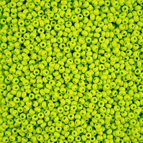 Preciosa 8/0 Rocaille Seed Beads - SB8-16A54M - Matte Light Green - Terra Intensive - 22gm Vial