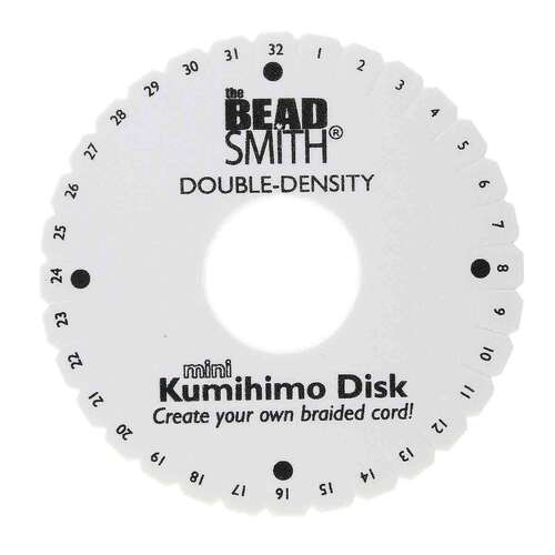 Kumihimo 4 1/4 Inch 20mm Thick Round Disc with 35mm Hole - KD609