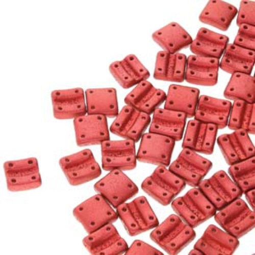 Fixer Vertical Holes 8mm x 7.5mm - Chalk Lava Red - FXRV8703000-01890 - 20 Pieces
