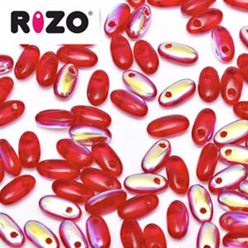 Rizo 2.5mm x 6mm - RZ256-90090-28701 - Red AB - 100gm Bag