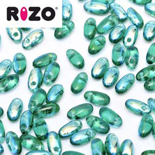 Rizo 2.5mm x 6mm - RZ256-50730-28701 - Emerald AB - 100gm Bag