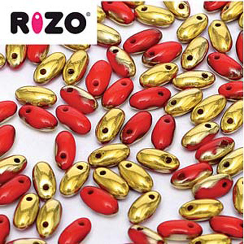 Rizo 2.5mm x 6mm - RZ256-93200-26441 - Opaque Red Amber - 100gm Bag
