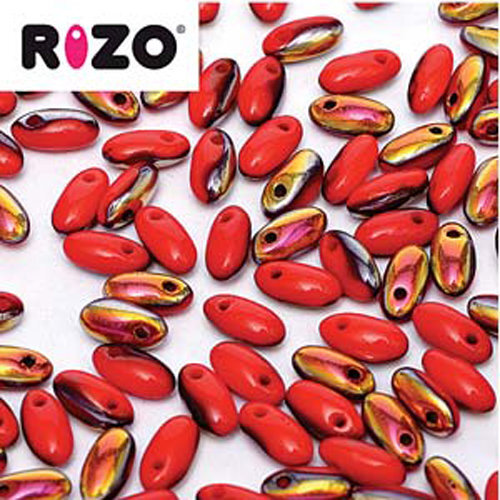 Rizo 2.5mm x 6mm - RZ256-93200-27103 - Opaque Red Santander - 100gm Bag