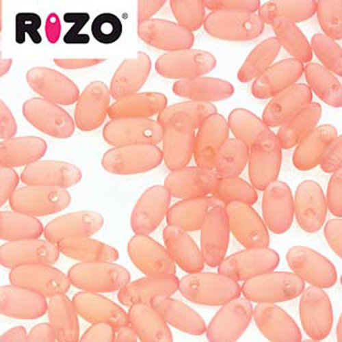 Rizo 2.5mm x 6mm - RZ256-71010-84110 - Matte Rose - 100gm Bag