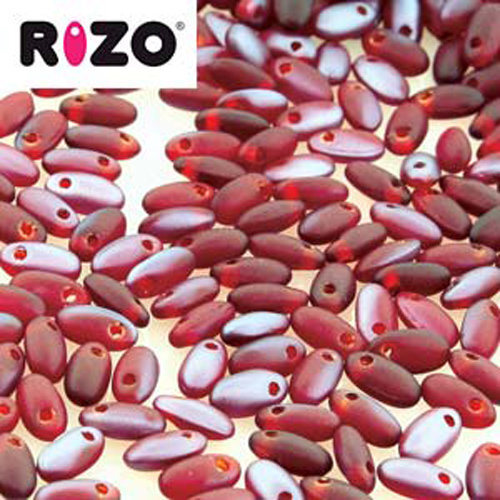 Rizo 2.5mm x 6mm - RZ256-90090-23771 - Matte Red Lagoon - 100gm Bag