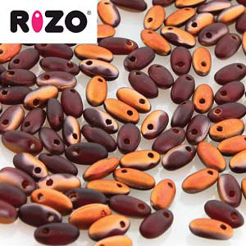 Rizo 2.5mm x 6mm - RZ256-90090-27237 - Matte Red Sunset - 100gm Bag