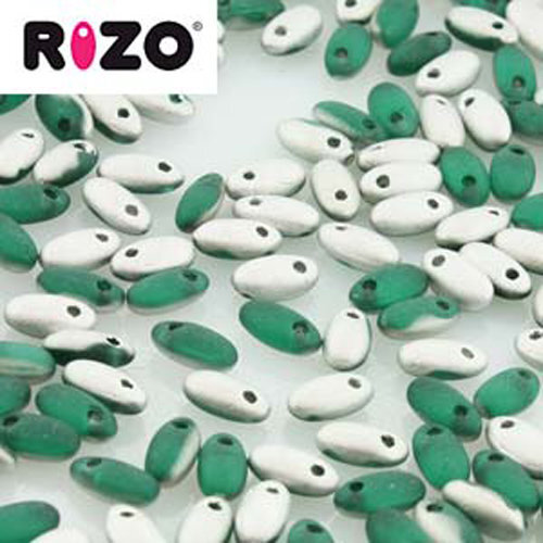 Rizo 2.5mm x 6mm - RZ256-50730-27071 - Matte Emerald Labrador - 100gm Bag