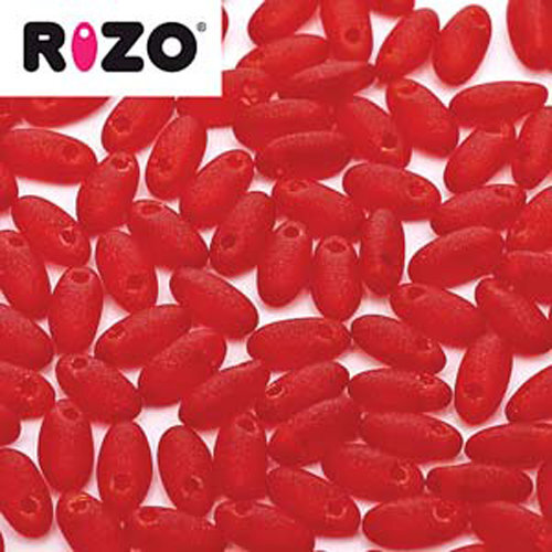 Rizo 2.5mm x 6mm - RZ256-90090-84110 - Matte Red - 100gm Bag