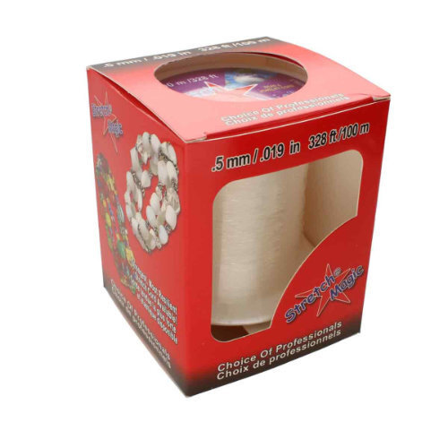 0.5mm Stretch Magic Cord - Clear 100m Boxed Spool  - SM05CL100BX