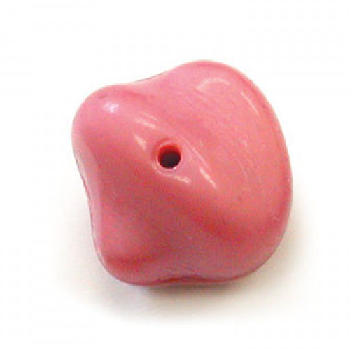 Rock Bead 8mm x 10mm - Pink Satin - RB810-7402 - 25 Bead Bag