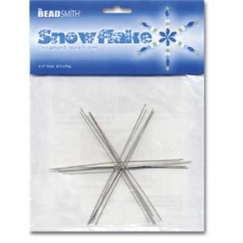 Wire Snowflake - 3 3/4" .8mm Thick - 8 Pieces - WS3
