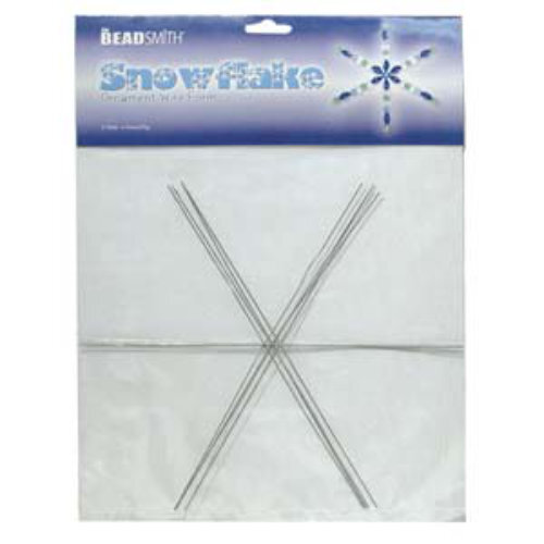 Wire Snowflake - 9" .8mm Thick - 4 Pieces - WS9