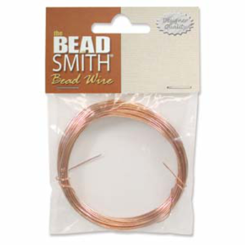 German Beadwire Copper 22 Gauge Round Wire - 10m Roll - BWG06C