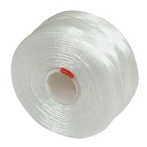 S-Lon D Bead / Macrame Cord (TEX45) - White - SLD-WH