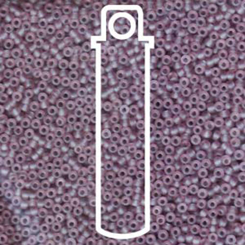 Miyuki 11/0 Rocaille Bead - 11-9142F - Matte Transparent Smoky Amethyst - 24gm Tube