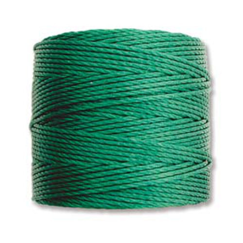 S-Lon Standard Twist Bead / Macrame Cord (TEX210) - Green - SLBC-GR