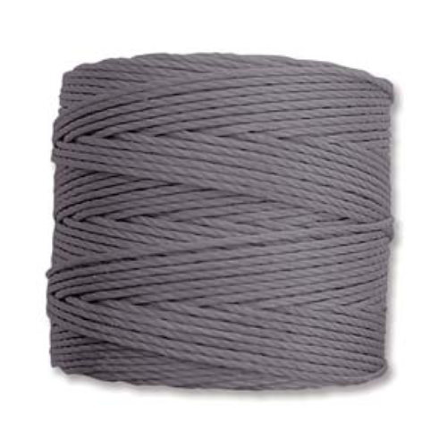 S-Lon Standard Twist Bead / Macrame Cord (TEX210) - Grey - SLBC-GY