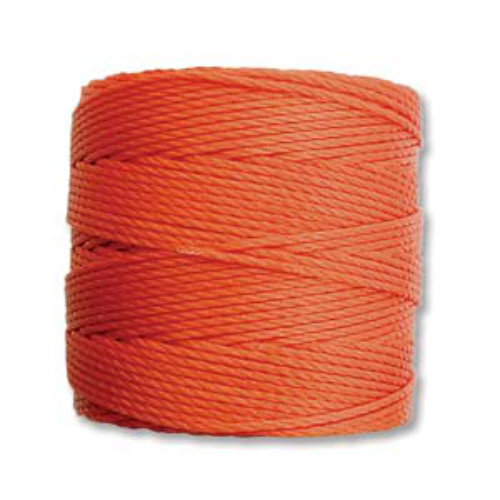 S-Lon Standard Twist Bead / Macrame Cord (TEX210) - Orange - SLBC-OR