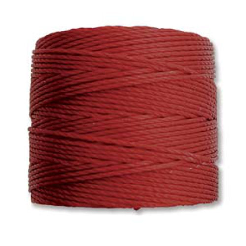S-Lon Standard Twist Bead / Macrame Cord (TEX210) - Dark Red - SLBC-DRD