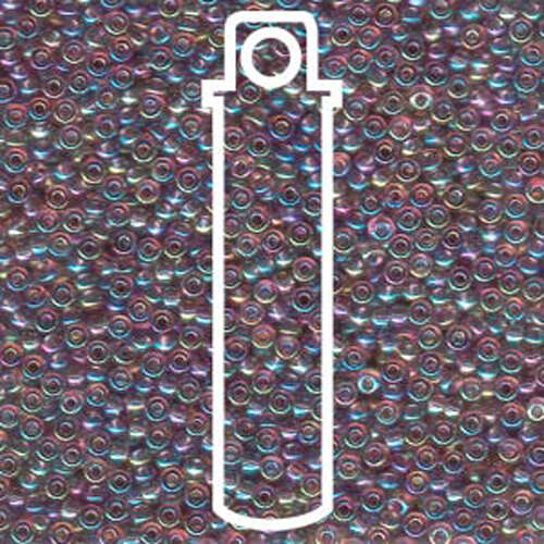 Miyuki 11/0 Rocaille Bead - 11-9256 - Transparent Smoky Amethyst AB - 24gm Tube