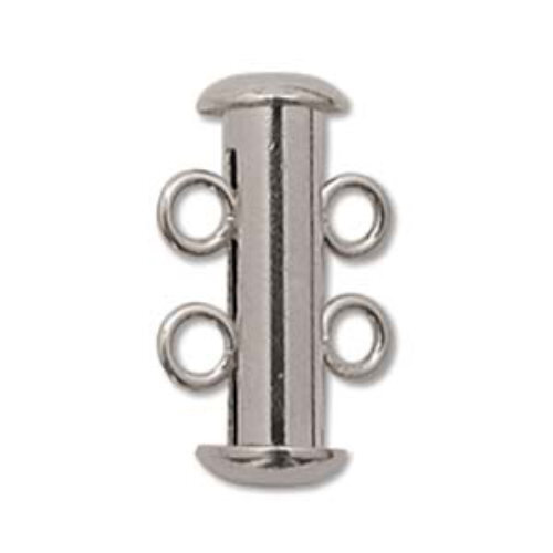 Multi Strand Clasp - 16mm - 2 Strand - Silver - CLSP03SP