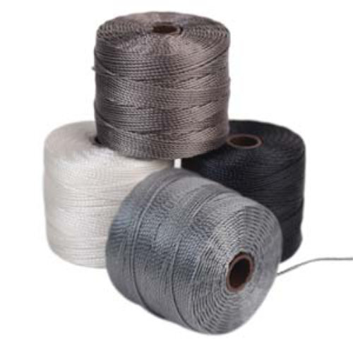 S-Lon Standard Twist Bead / Macrame Cord (TEX210) - Basic Mix - Grey / Cocoa / Black / White - 77yd Spools - SLBC-MIX1
