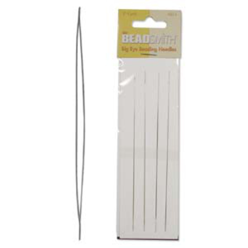 BeadSmith 5" Big Eye Needle - Pack of 4 - LE5-4