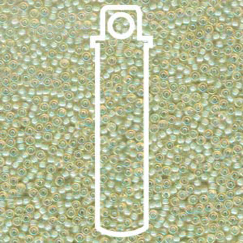 Miyuki 11/0 Rocaille Bead - 11-9359 - Aqua Lined Light Topaz AB - 24gm Tube