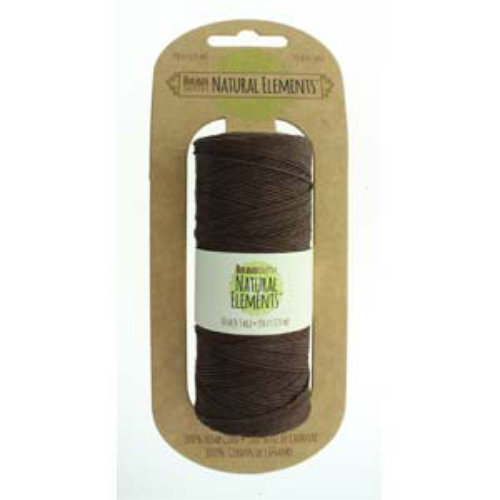 0.55mm Hemp Cord Brown - 120m Spool - HEMP10BR