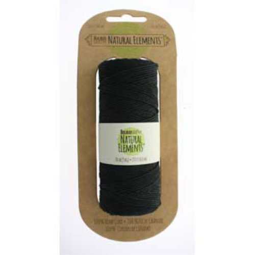 1.0mm Hemp Cord Black - 60m Spool - HEMP20BK