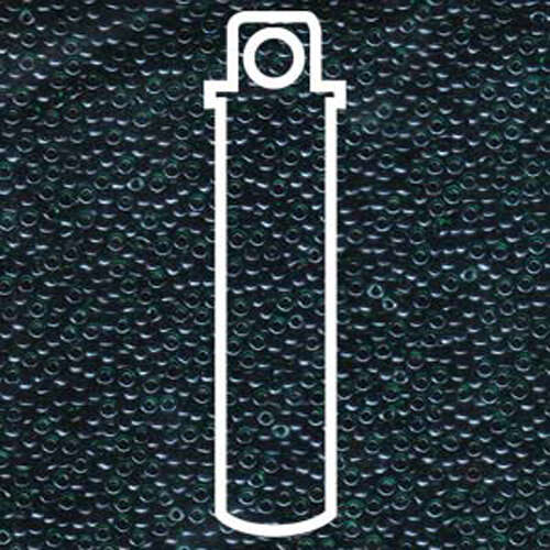 Miyuki 11/0 Rocaille Bead - 11-9362 - Fuchsia Lined Emerald AB - 24gm Tube