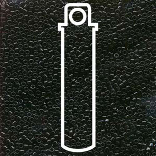 Miyuki 11/0 Delica Bead - DB010 - Black - 7.2gm Tube