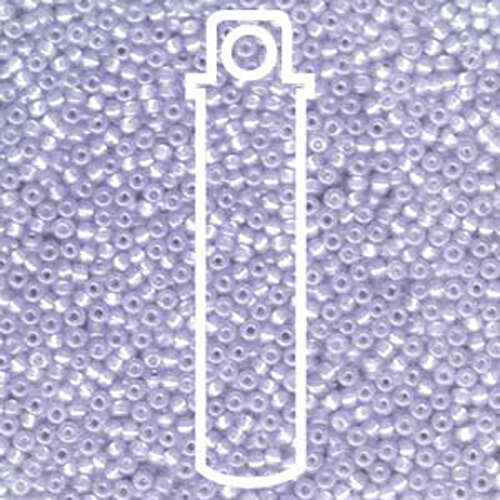 Miyuki 11/0 Rocaille Bead - 11-9649 - Dyed Silver Lined Lilac AB - 24gm Tube